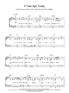 A Year Ago Today von Delta Goodrem (Download) 