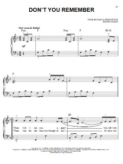 Don't You Remember von Adele (Download) 