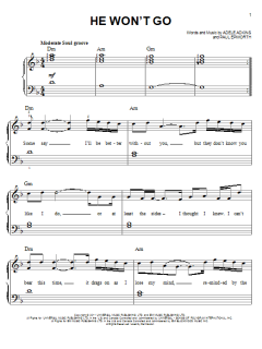 He Won't Go von Adele (Download) 