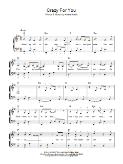 Crazy For You von Adele (Download) 