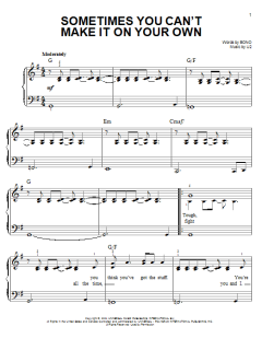 Sometimes You Can't Make It On Your Own von U2 (Download) 