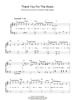 Thank You For The Music von ABBA (Download) 