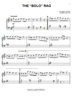 The "Bolo" Rag von Albert Gumble (Download) 