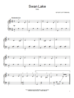 Swan Lake, Op. 20 (Waltz) von Peter Iljitsch Tschaikowsky (Download) 