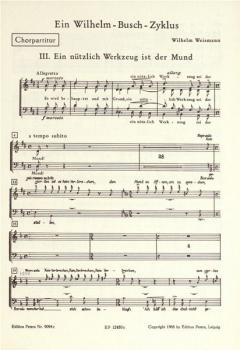 Ein Wilhelm-Busch-Zyklus, Nr. 3 (Wilhelm Weismann) 