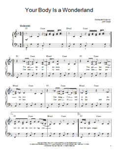 Your Body Is A Wonderland von John Mayer (Download) 