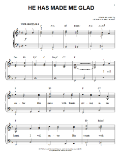 He Has Made Me Glad von Leona Von Brethorst (Download) 