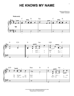 He Knows My Name von Tommy Walker (Download) 