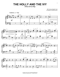 The Holly And The Ivy [Ragtime version] von 18th Century English Carol (Download) 