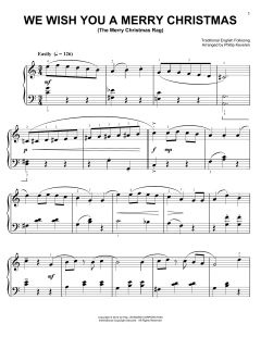 We Wish You A Merry Christmas [Ragtime version] von Traditional English Folksong (Download) 