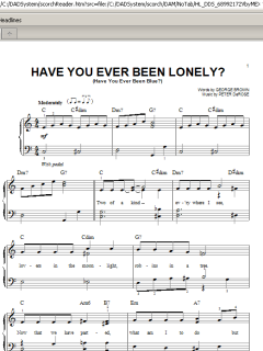 Have You Ever Been Lonely? von George Brown (Download) 