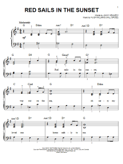 Red Sails In The Sunset von Hugh Williams (Download) 