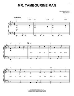 Mr. Tambourine Man von Bob Dylan (Download) 