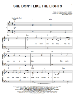 She Don't Like The Lights von Justin Bieber (Download) 