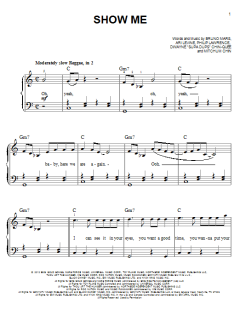 Show Me von Bruno Mars (Download) 