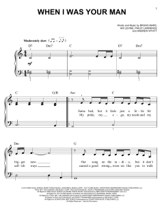 When I Was Your Man von Bruno Mars (Download) 