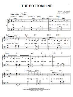 The Bottom Line von Alan Menken (Download) 