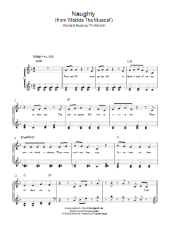 Naughty (From 'Matilda The Musical') von Tim Minchin (Download) 