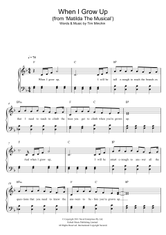 When I Grow Up (From 'Matilda The Musical') von Tim Minchin (Download) 