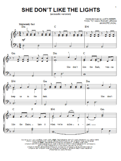 She Don't Like The Lights von Justin Bieber (Download) 