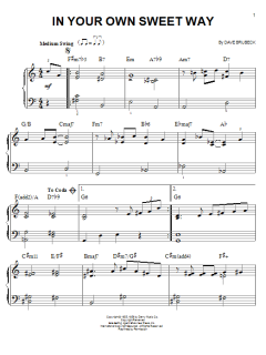 In Your Own Sweet Way von Dave Brubeck (Download) 