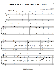 Here We Come A-Caroling von Traditional (Download) 