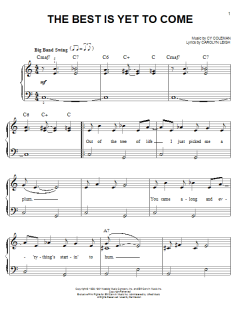 The Best Is Yet To Come von Cy Coleman (Download) 