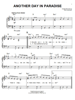 Another Day In Paradise von Phil Collins (Download) 