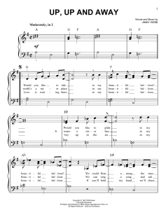 Up, Up And Away von Jimmy Webb (Download) 