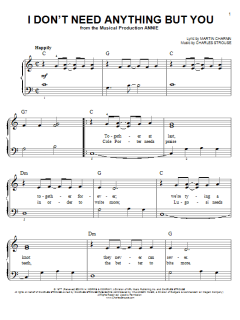 I Don't Need Anything But You von Martin Charnin (Download) 