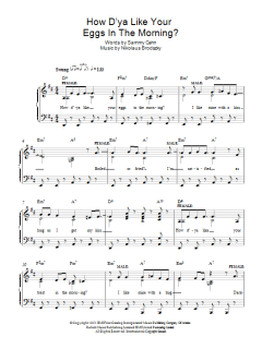 How D'ya Like Your Eggs In The Morning? von Sammy Cahn (Download) 
