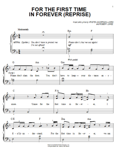 For The First Time In Forever (Reprise) von Robert Lopez (Download) 