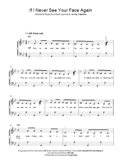 If I Never See Your Face Again von Adam Levine (Download) 