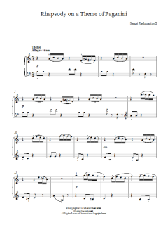 Rhapsody on a Theme of Paganini (Download) 