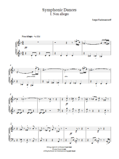 Symphonic Dances - 1st Movement (Download) 
