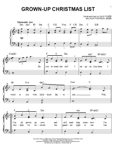 Grown-Up Christmas List von Amy Grant (Download) 