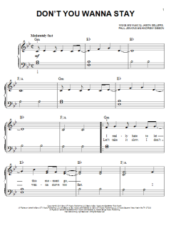 Don't You Wanna Stay von Jason Sellers (Download) 