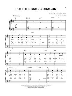 Puff The Magic Dragon von Peter, Paul & Mary (Download) 