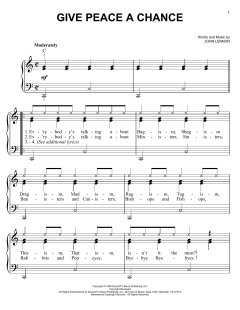 Give Peace A Chance von John Lennon (Download) 