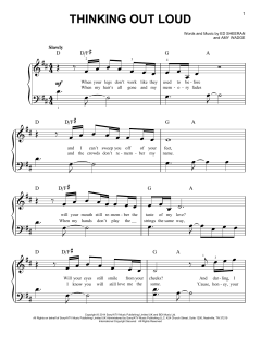 Thinking Out Loud von Ed Sheeran (Download) 