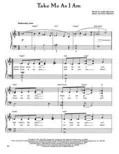 Take Me As I Am von Frank Wildhorn (Download) 
