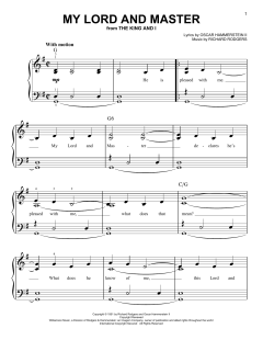 My Lord And Master von Richard Rodgers (Download) 