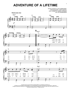 Adventure Of A Lifetime von Coldplay (Download) 