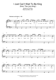 I Just Can't Wait To Be King von Elton John (Download) 