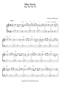 May Song Op.52, No.4 von Ludwig van Beethoven (Download) 