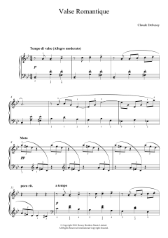 Valse Romantique von Claude Debussy (Download) 