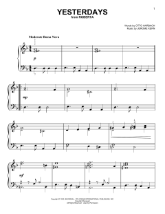 Yesterdays von Otto Harbach (Download) 