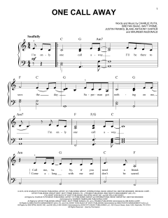 One Call Away von Charlie Puth (Download) 