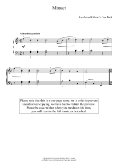 Minuet von Leopold Mozart (Download) 