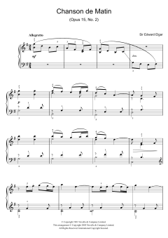 Chanson De Matin Opus 15, No. 2 (Download) 